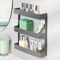 mDesign Large Wall Mount Vitamin Storage Organizer Shelf, 3 Tier